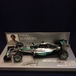 画像1: セカンドハンド品●PMA 1/43 MERCEDES AMG PETRONAS W06 MALAYSIAN GP 2015 (N.ロズベルグ）#6