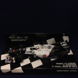 画像1: セカンドハンド品●PMA1/43 SAUBER FERRARI C31 3rd PLACE JAPAN GP 2012 (小林可夢偉）#14