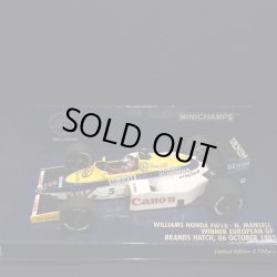 画像1: セカンドハンド品●PMA1/43 WILLIAMS HONDA FW10 WINNER EUROPEAN GP 1985 (N.マンセル）#5