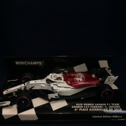画像1: セカンドハンド品●PMA1/43 ALFA ROMEO C37 6th PLACE AZERBAIJAN GP 2018 (C.ルクレール）#16