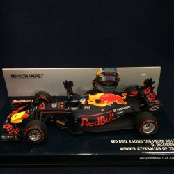画像1: セカンドハンド品●PMA1/43 RED BULL TAG HEUER RB13 WINNER AZERBAIJAN GP 2017 (D.リカルド）#3