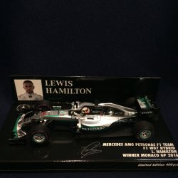 画像1: セカンドハンド品●PMA1/43 MERCEDES AMG PETRONAS W07 WINNER MONACO GP 2016 (L.ハミルトン）#44