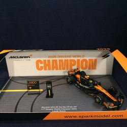 画像1: 新品正規荷品●SPARK1/43 McLAREN MCL39 3rd ABU DHABI GP WORLD CHAMPION 2025 (L.ノリス）#4