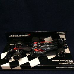 画像1: セカンドハンド品●PMA 1/43 McLAREN MP4-30 BRITISH GP 2015 (F.アロンソ）#14