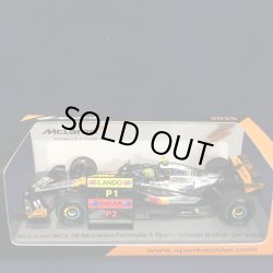 画像1: 新品正規荷品●SPARK1/43 McLAREN MCL39 WINNER BRITISH GP 2025 (L.ノリス）#4
