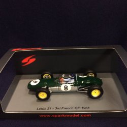 画像1: 新品正規荷品●SPARK1/43 LOTUS 21 3rd FRENCH GP 1961 (J.CLARK) #8