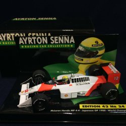 画像1: セカンドハンド品●PMA1/43 セナコレNo24 McLAREN HONDA MP4/4 JAPANESE GP 1988 WORLD CHAMPION (A.セナ）#12