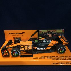 画像1: 新品正規荷品●PMA 1/43 McLAREN MCL39 WINNER HUNGARIAN GP 2025 (L.ノリス）#4
