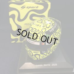 画像1: 新品正規入荷品●SPARK1/5  McLAREN 2025 (L.ノリス）ミニヘルメット