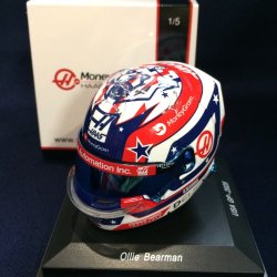 画像1: 新品正規入荷品●SPARK1/5 HAAS USA GP 2025 (O.ベアマン）ミニヘルメット