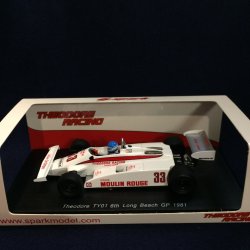 画像1: セカンドハンド品●SPARK 1/43 THEODORE TY01 6th LONG BEACH 1981 (P.TAMBAY) #33