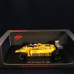 画像1: セカンドハンド品●SPARK 1/43 ATS D4 FRENCH GP 1980 (M.SURER) #9