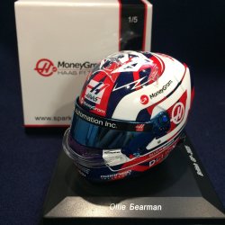画像1: 新品正規入荷品●SPARK1/5 HAAS BRITISH GP 2025 (O.ベアマン）ミニヘルメット