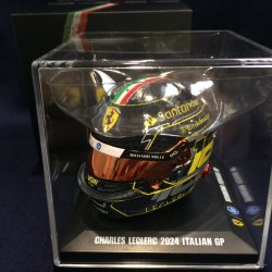 画像1: 新品正規入荷品●LOOKSMART 1/5 FERRARI F1 ITALIAN GP 2024 (C.ルクレール）ミニヘルメット