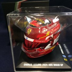 画像1: 新品正規入荷品●LOOKSMART 1/5 FERRARI F1 ABU DHABI GP 2024 (C.ルクレール）ミニヘルメット
