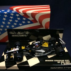 画像1: セカンドハンド品●USGP別注●PMA1/43 MINARDI EUROPEAN PS01 USA GP 2001 (F.アロンソ）#21