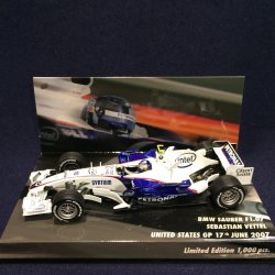 画像1: セカンドハンド品●ユーロスポーツ別注品●PMA1/43 BMW SAUBER F1.07 US GP 2007 (S.ベッテル）#10