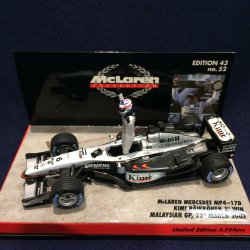 画像1: セカンドハンド品●PMA1/43 McLAREN MERCEDES MP4-17D 1st WIN MALAYSIAN GP 2002 (K.ライコネン）#6