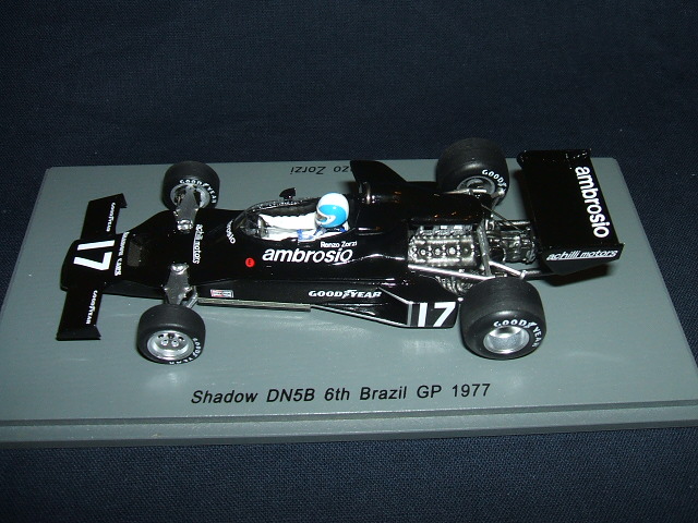 Shadow F1 Dn5B #17 Brasil Gp 1977 R.Zorzi Black SPARK 1:43 S3841 Model 