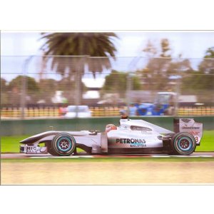 画像: 2010年　オーストラリアGP A4サイズ　マシン　フォト　Mercedes　 (M.シューマッハ）