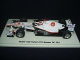 画像: 新品正規入荷品●SPARK1/43 SAUBER C30 FERRARI MONACO GP 2011 (小林可夢偉) #16