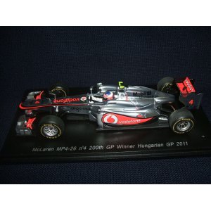 画像: 新品正規入荷品●SPARK1/43 McLAREN MERCEDES MP4-26 WINNER HUNGARIAN GP 2011 (J.バトン）