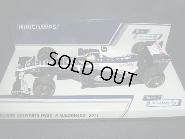 画像1: 新品正規入荷品●PMA1/43 WILLIAMS COSWORTH FW33 (P.マルドナド） 2011