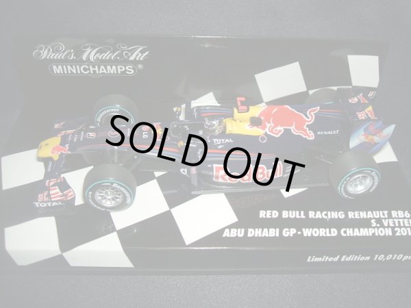 画像1: 新品正規入荷品●PMA1/43 RED BULL RENAULT RB6 ABU DHABI GP WORLD CHAMPION 2010 (S.ベッテル）