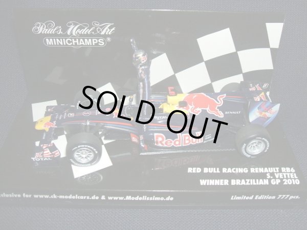 画像1: 新品入荷品●海外限定商品●PMA1/43 RED BULL RENAULT RB6 WINNER BRAZILIAN GP 2010 (S.ベッテル）