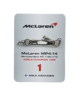 画像: マクラーレン メルセデス M4/14 M.ハッキネン　1999ワールドチャンピオン F1マシンピンズコレクション