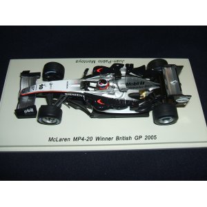 画像: 新品正規入荷品●SPARK 1/43 McLAREN MP4-20 WINNER BRITISH GP 2005 (J.P.モントーヤ）