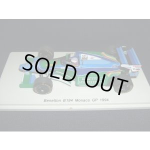 画像: 新品正規入荷品●SPARK 1/43 BENETTON B194 MONACO GP 1994 (J.J.LEHTO) #6
