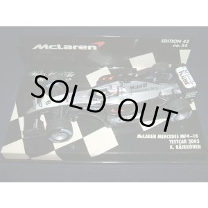 画像: セカンドハンド品●PMA1/43 McLAREN MERCEDES MP4/18 TESTCAR 2003 (K.ライコネン）