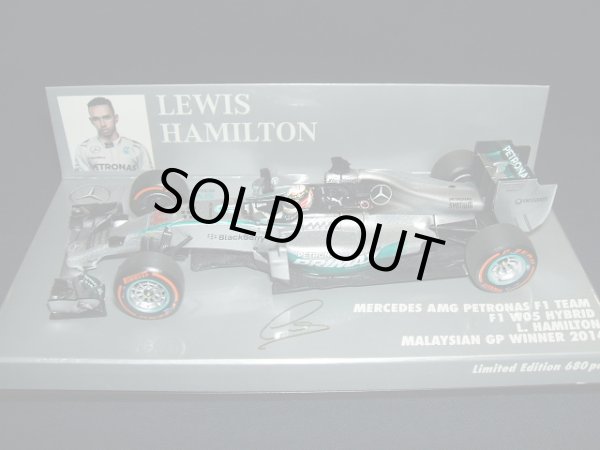 画像1: 新品正規入荷品●PMA1/43 MERCEDES AMG PETRONAS W05 WINNER MALAYSIAN GP 2014 (L.ハミルトン）