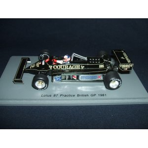 画像: 新品正規入荷品●SPARK 1/43 LOTUS 87 PRACTICE BRITISH GP 1981 (N.マンセル） #12