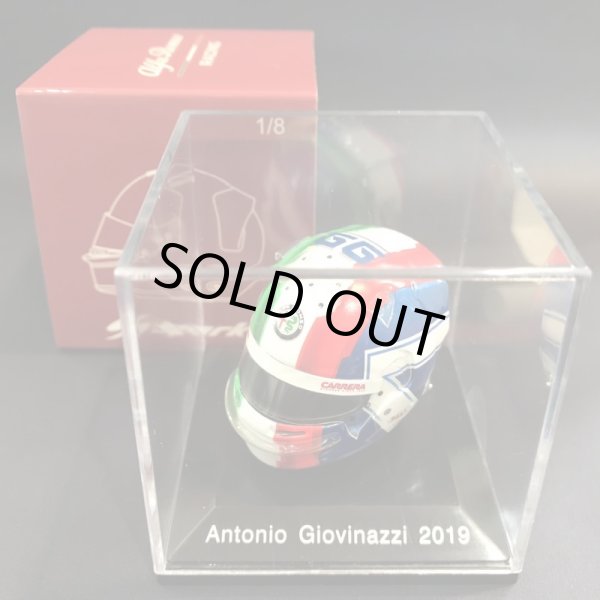 画像1: 新品正規入荷品●SPARK 1/8 ALFA ROMEO 2019 ミニチュアヘルメット (A..ジョビナッツィ）