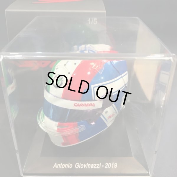 画像1: 新品正規入荷品●MINIMAX製 1/5 ALFA ROMEO 2019 ミニチュアヘルメット (A..ジョビナッツィ）