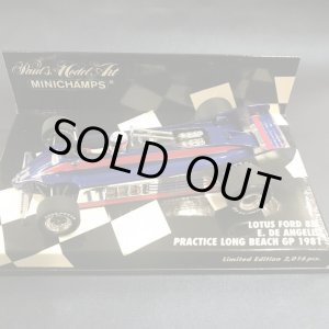 画像: セカンドハンド品●PMA1/43 LOTUS FORD 88 PRACTICE LONG BEACH GP 1981 (E DE ANGELIS) #11