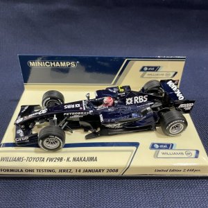 画像: セカンドハンド品●PMA1/43 WILLIAMS TOYOTA FW29B JEREZ TEST 2008 (中嶋一貴）