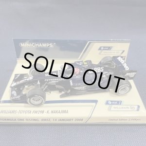 画像: セカンドハンド品●PMA1/43 WILLIAMS TOYOTA FW29B JEREZ TEST 2008 (中嶋一貴）
