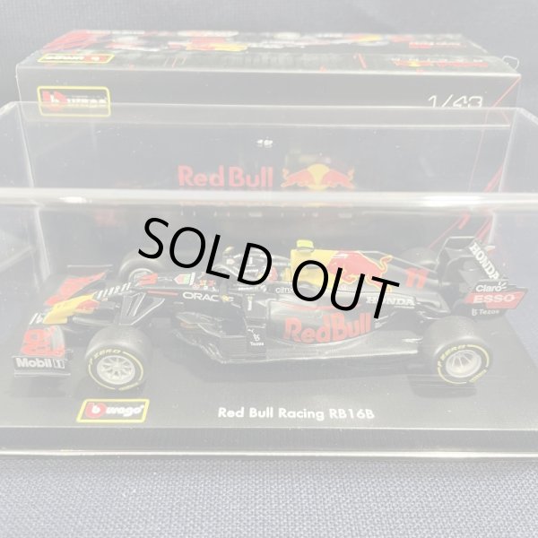 画像1: 再入荷●新品正規入荷品●burago1/43 RED BULL HONDA RB16B 2021(S.ペレス）#11 ドライバーフィギュア付