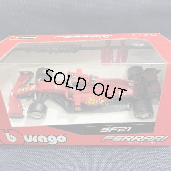 画像1:  新品正規入荷品●burago1/43 FERRARI SF21 (C.ルクレール）2021 #16