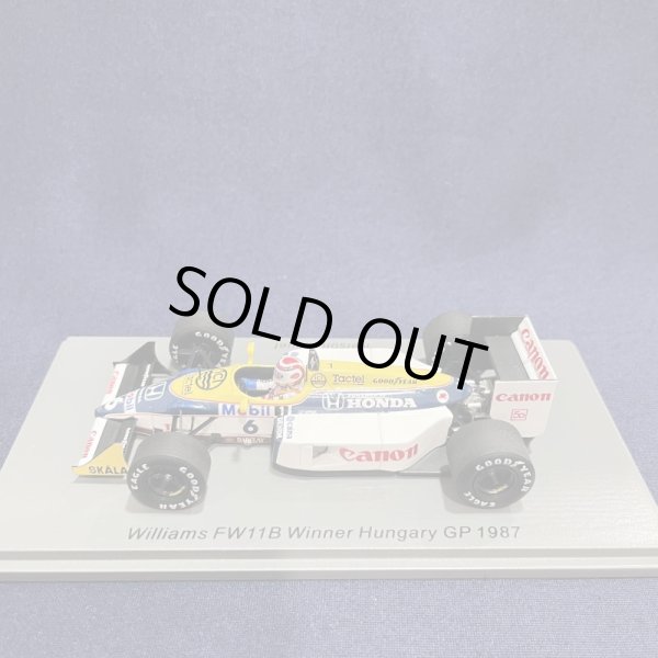画像1: 新品正規荷品●SPARK1/43 WILLIAMS FW11B WINNER HUNGARY GP 1987 (N.ピケ）#6