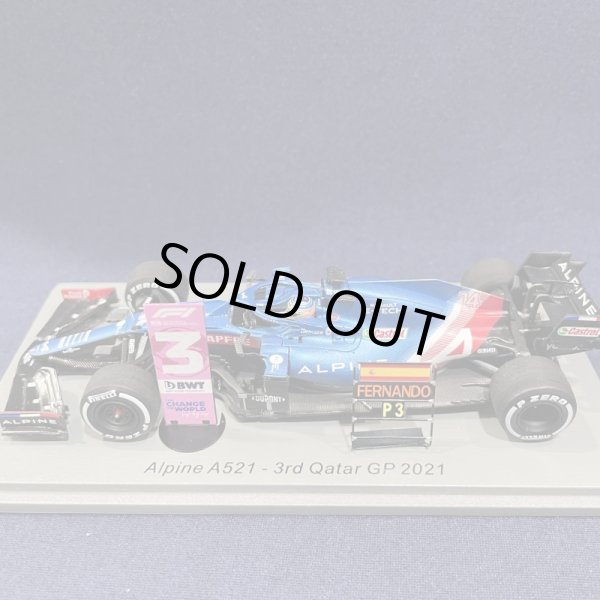 画像1: 新品正規荷品●SPARK1/43 ALPINE A521 3rd QATAR GP 2021(F.アロンソ）#14