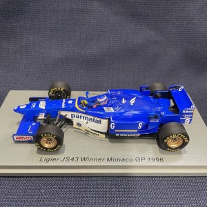 画像: 新品正規荷品●SPARK1/43 LIGIER JS43 WINNER MONACO GP 1996 (O.パニス）#9