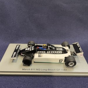 画像: 新品正規荷品●SPARK1/43 MARCH 811 NQ LONG BEACH GP 1981 (D.DALY) #17