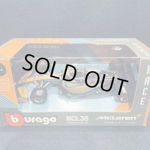 画像: 新品正規入荷品●burago1/43 McLAREN MCL36 2022(D.リカルド）#3