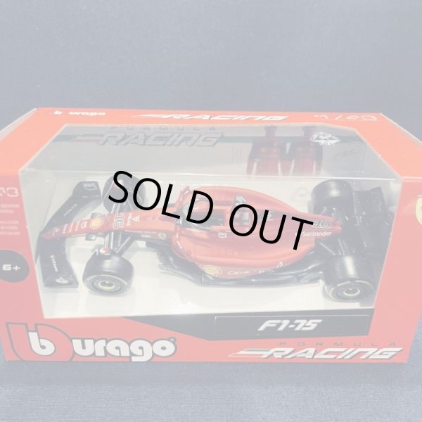 画像1: 再入荷●新品正規入荷品●burago1/43 FERRARI F1-75 2022 (C.ルクレール）#16