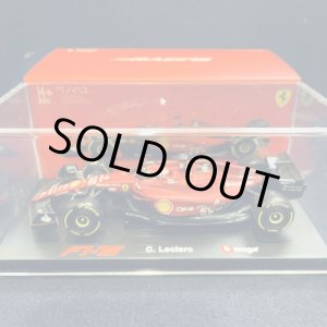 画像: 再入荷●新品正規入荷品●burago1/43 FERRARI F1-75 2022 (C.ルクレール）#16※ドライバーフィギュア＆アクリルケース付 