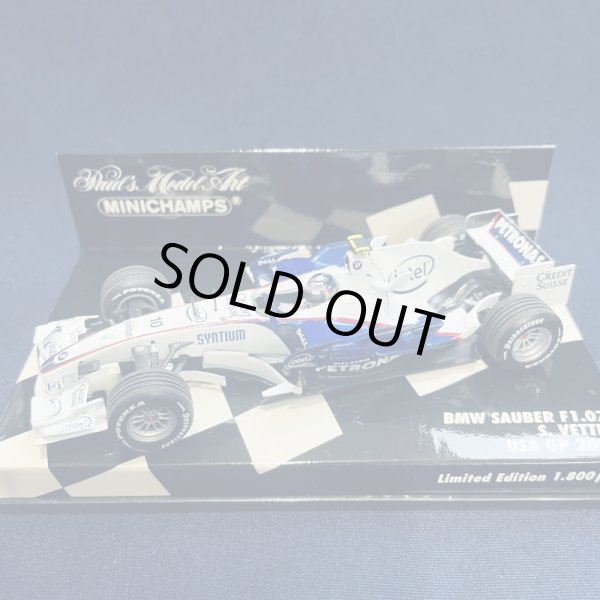 画像1: セカンドハンド品●PMA1/43 BMW SAUBER 07 USA GP 2007 (S.ベッテル）#10